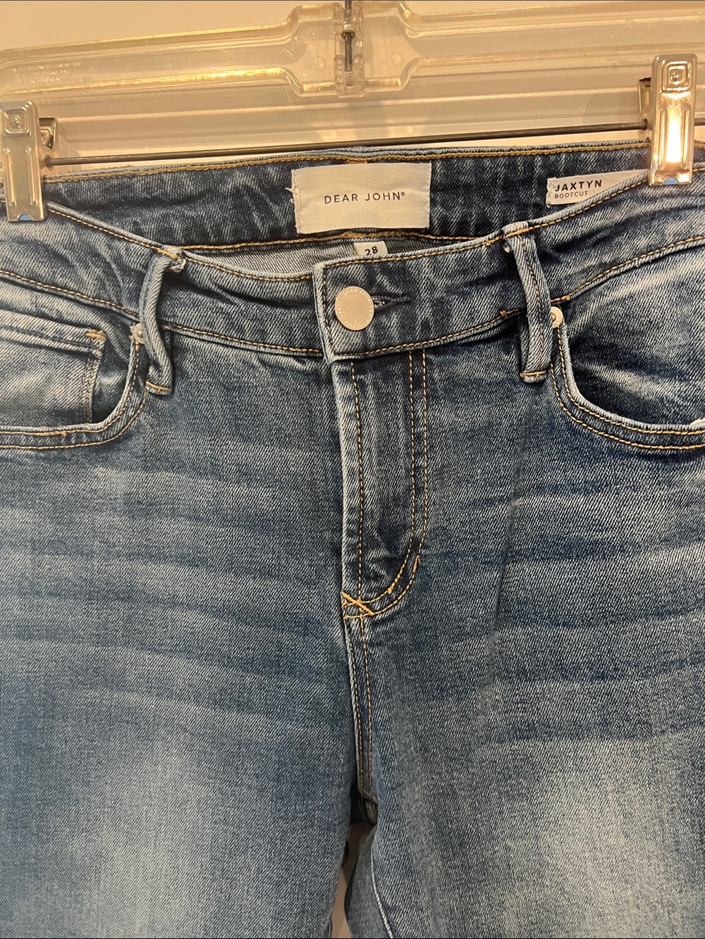 Women’s Dear John Light Blue Jaxtyn Bootcut Jeans Size 28